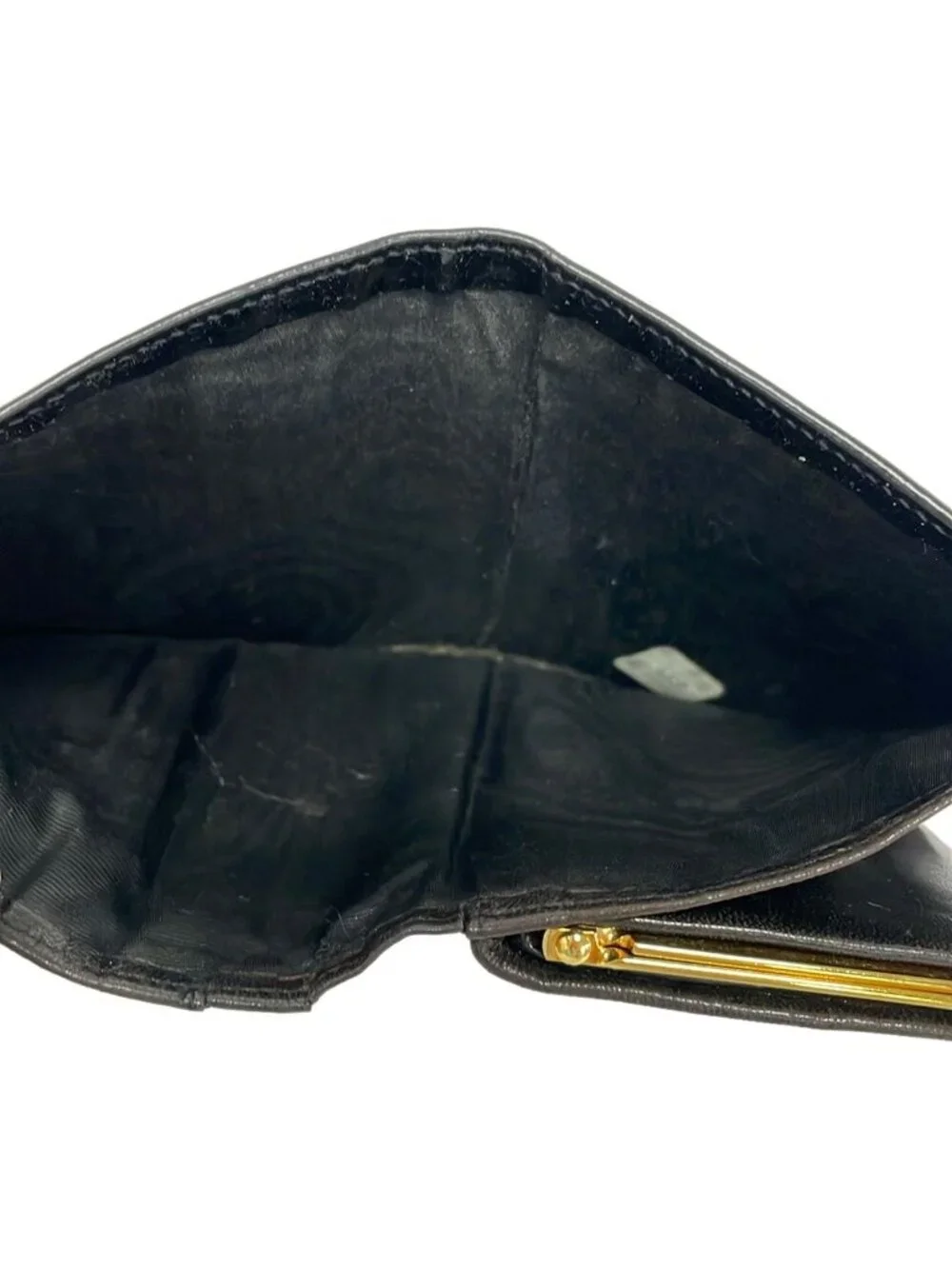 Chanel Black CC Logo Leather Wallet